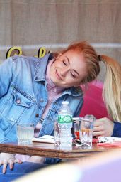 Sophie Turner Gets Close With Joe Jonas - Lunch at Sant Ambroeus in NY 05/03/2017