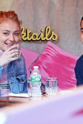 Sophie Turner Gets Close With Joe Jonas - Lunch at Sant Ambroeus in NY 05/03/2017