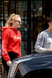 Sophie Turner - Leaves a Restaurant With Joe Jonas in the East Village in NYC 05/08/2017