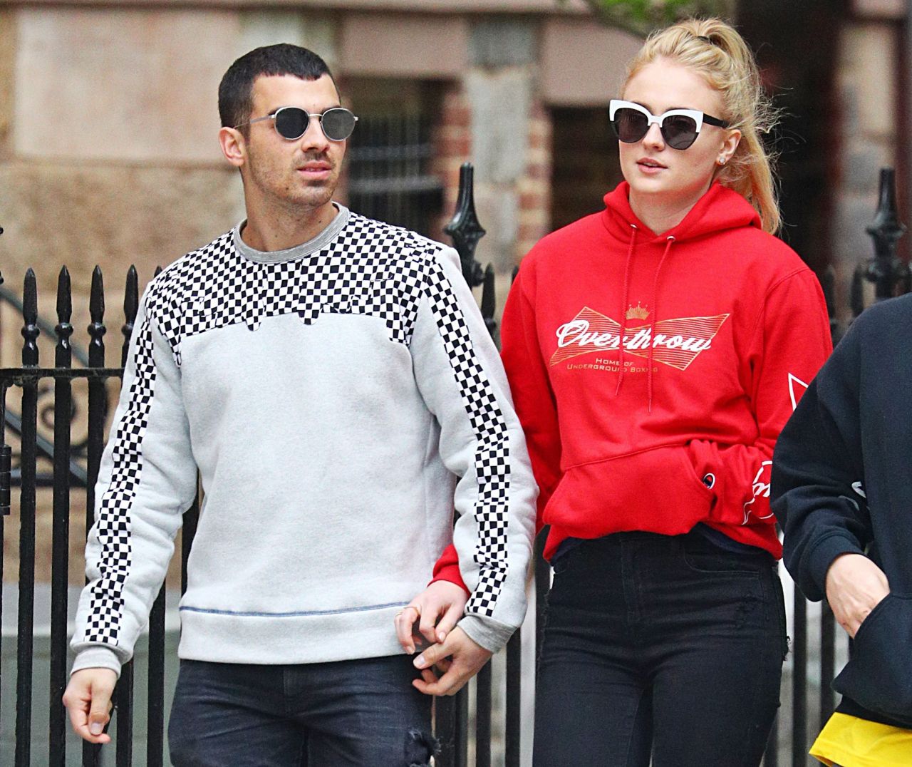 Sophie Turner - Leaves a Restaurant With Joe Jonas in the East Village