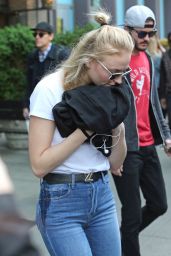 Sophie Turner - Leaving a Hotel With Joe Jonas and his Bandmate Cole Whittle of DNCE in NYC 05/04/2017