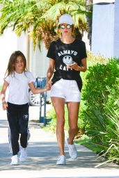 Alessandra Ambrosio With Her Daughter Anja - Brentwood Country Mart 06/15/2017