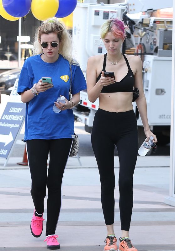 Bella Thorne and Dani Thorne - Leave the Gym After a Workout in LA 06/010/2017