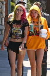 Bella Thorne Take Some Food To-Go After Lunch in Los Angeles 06/03/2017