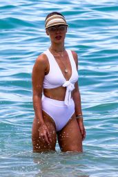 Bianca Elouise in a White Bikini, Miami 06/27/2017