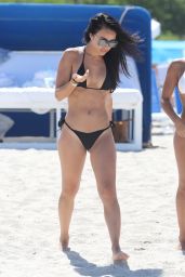 Bre Tiesi in a Bikini - Beach in Miami 06/15/2017