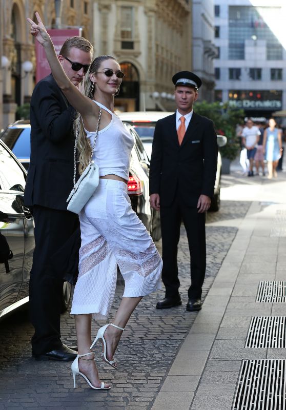 Candice Swanepoel Style - Milan, Italy 06/17/2017
