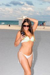 Claudia Romani in Bikini - Beach in Miami, June 2017
