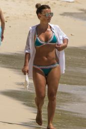 Coleen Rooney in a Green Bikini - Barbados, May 2017