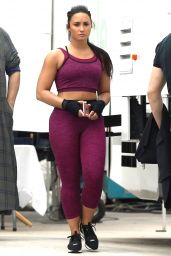 Demi Lovato - Filming a Commercial for Fabletics in LA 06/06/2017