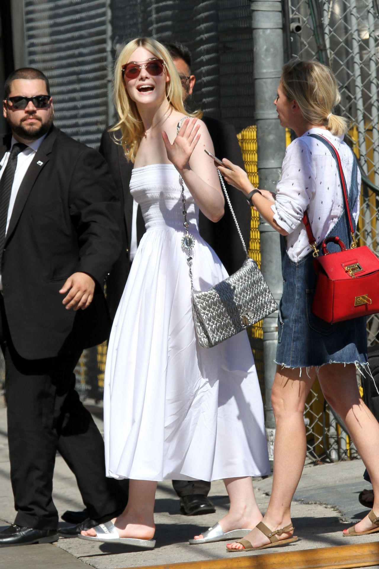 Elle Fanning Arriving to Appear on on Jimmy Kimmel Live! in Hollywood