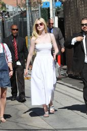 Elle Fanning Arriving to Appear on on Jimmy Kimmel Live! in Hollywood 06/18/2017