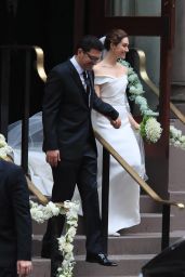 Emmy Rossum Marries Sam Esmail in New York City 05/28/2017