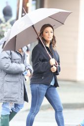 Eva Longoria - On the Set of "Overboard" in Vancouver 06/08/2017