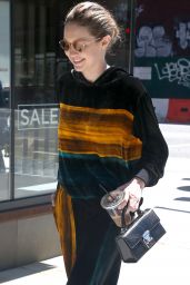 Gigi Hadid in a Hip Black and Orange Matching Outfit - NYC 06/20/2017