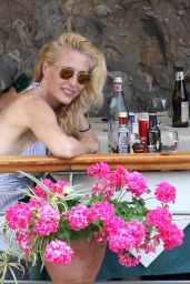 Gillian Anderson Bikini Candids - Italy 06/16/2017
