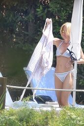 Gillian Anderson Bikini Candids - Vacation in Portofino, Italy 06/21/2017
