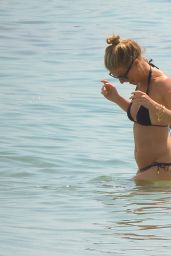 Gwyneth Paltrow in a Black Bikini in Marbella, Spain 06/24/2017