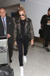 Hailey Baldwin - LAX Airport in Los Angeles 06/07/2017