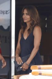 Halle Berry - Arriving at a Party on Board a Yacht in Cannes 06/22/2017