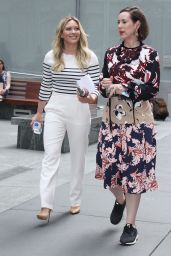 Hilary Duff and Miriam Shor - "Younger" Set at Times Square in New York 06/19/2017