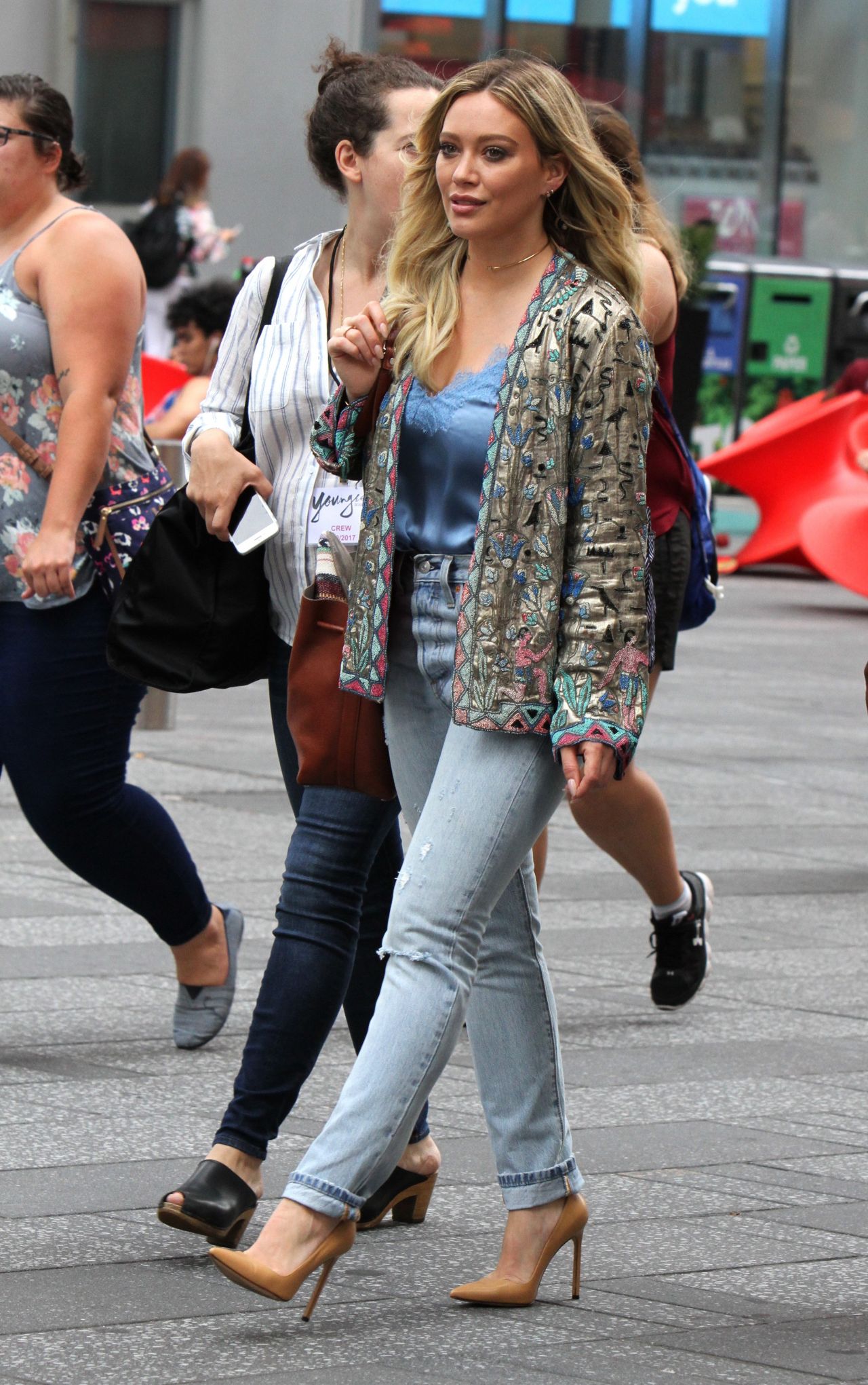 Hilary Duff at Good Morning America in NYC 06/19/2017 • CelebMafia