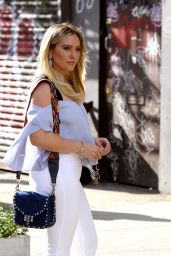 Hilary Duff at the "Younger" Set - Williamsburg Bridge in Brooklyn, NY 06/26/2017