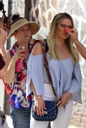 Hilary Duff at the "Younger" Set - Williamsburg Bridge in Brooklyn, NY 06/26/2017