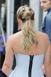Hilary Duff in a "Cinderella" Dress - "Younger" Set in NY 06/07/2017