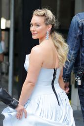 Hilary Duff in a "Cinderella" Dress - "Younger" Set in NY 06/07/2017