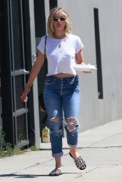 Jennifer Lawrence in Ripped Jeans - Out in Los Angeles 06/25/2017