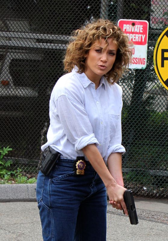 Jennifer Lopez - On the Set of "Shades of Blue" in New York 06/27/2017
