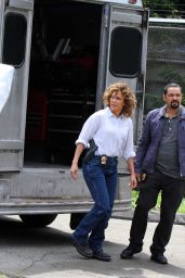 Jennifer Lopez - On the Set of "Shades of Blue" in New York 06/27/2017