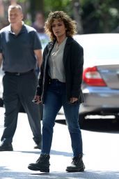 Jennifer Lopez - Posts a Selfie From the set of "Shades of Blue" Filming in NY 06/28/2017
