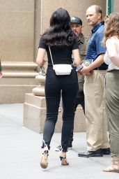 Jessie J Carrying Her MacBook Pro - Heading Into a Meeting in NYC 06/28/2017