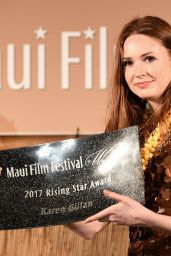 Karen Gillan - Receives the Rising Star Award at the Maui Film Festival 06/24/2017