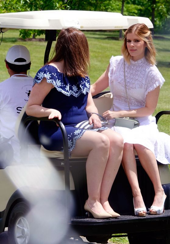 Kate Mara - Rides in a Golf Cart at Veuve Cliquot Polo in New Jersey 06/03/2017