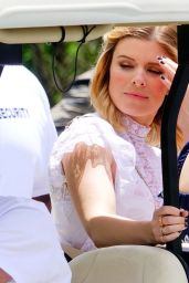 Kate Mara - Rides in a Golf Cart at Veuve Cliquot Polo in New Jersey 06/03/2017