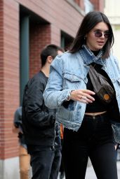 Kendall Jenner Urban Style - Leaving Kanye's Apartment in NYC 06/04 ...