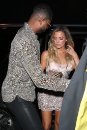 Khloe Kardashian Style - Arriving at Her Surprise Birthday Party in LA 06/25/2017