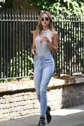 Kimberley Garner in Tight Jeans - Running Errands in Chelsea, London 06/14/2017