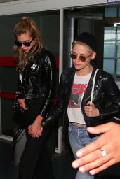 Kristen Stewart and Stella Maxwell - Charles de Gaulle Airport in Paris 06/13/2017