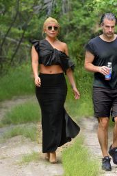 Lady Gaga - Hike in the Woods in Montauk, NY 06/22/2017