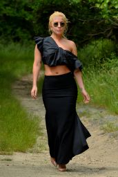 Lady Gaga - Hike in the Woods in Montauk, NY 06/22/2017