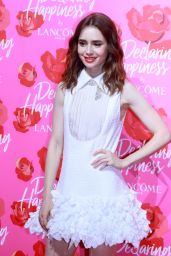 Lily Collins - Lancome "Declaring Happiness" Opening Ceremony Exhibition in Shanghai 06/21/2017 