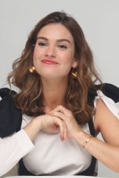 Lily James - "Baby Driver"Press Conference in Los Angeles 06/13/2017