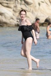 Lindsay Lohan - Beach in Mykonos, Greece 06/29/2017