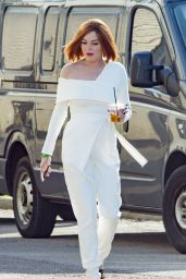 Lindsay Lohan - TV show "Sick Note" Set in London 06/14/2017