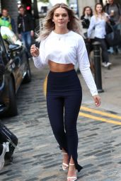 Louisa Johnson in a White Cropped Top - 500 Words Writing Competition in London 05/16/2017