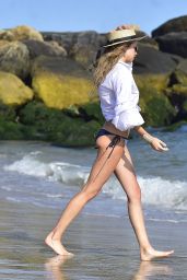 Louisa Warwick in Bikini - Photoshoot at the Beach in Montauk, NY 06/28/2017